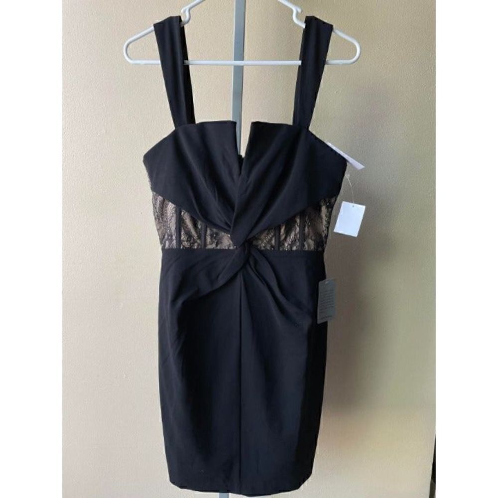 Harlyn Front Twist Structured Laced Corset A-Line Dress Size Medium